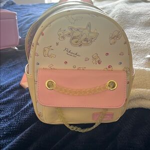 Pikachu Cream and Pink Backpack